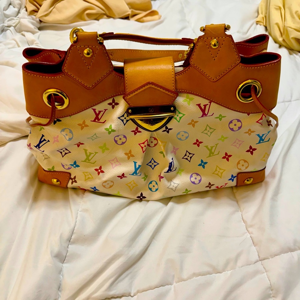 ❌ SOLD ❌ Louis Vuitton Multicolor Takashi Murakami Monogram Ursula Shoulder Bag